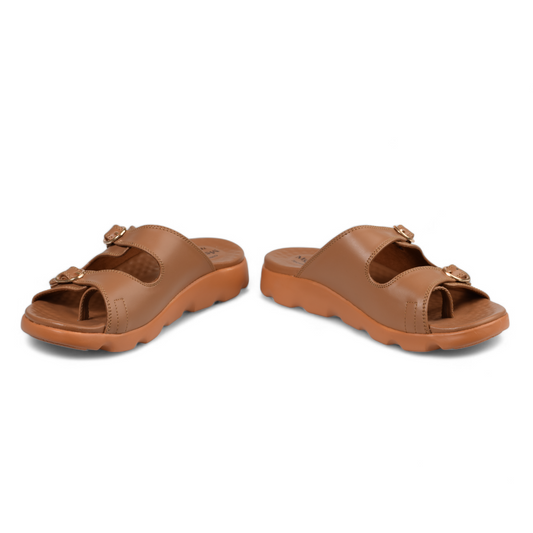 MEDIFEET WOMEN'S ORTHOPEDIC TOE RING SLIPPER - 1188 BG