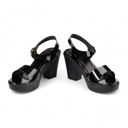 CITY - WOMEN'S BLOCK HEEL SANDALS - 171 SN BK