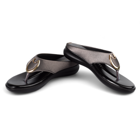 CITY - WOMEN FLAT OFFICE SLIPPER - PL 201 GRY