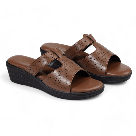 CITY - WOMEN WEDGE HEEL OFFICE SLIPPER - 1606 BR