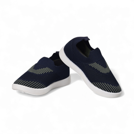 AQUALITE -KIDS SLIP-ON SHOES-SJ 1209 NAV M 549