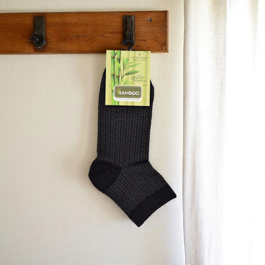 BAMBOO COTTON - ANKLE LENGHT SOCKS -SUPER COMFORTABLE- ODOR FREE -SELF PRINT