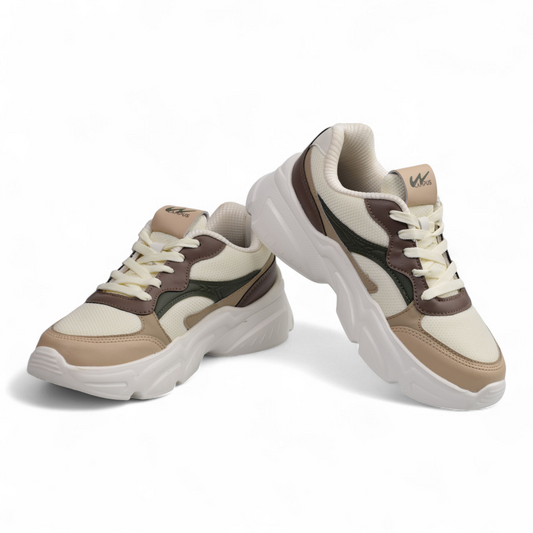 CAMPUS WOMENS CHUNKY SNEAKERS - LOUNGE- O.WHT BG