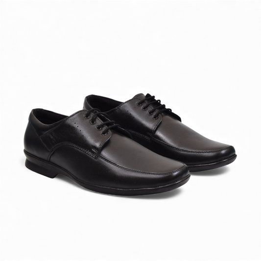 AVERY- MENS FORMAL DRESS OFFICE GENUINE LEATHER DERBY SHOES- 1421 D BK