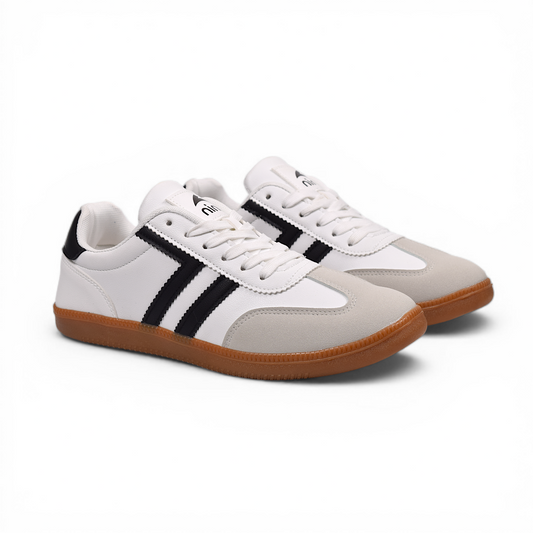 NINE – PUMBA – WHT BK | Men’s / Unisex Sneakers (Lightweight | Orthopedic Insole | Slip Resistance TPR Outsole | Very Comfortable)