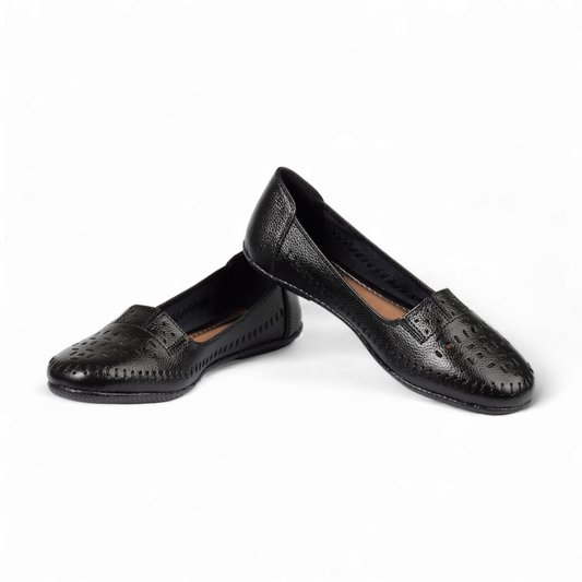 FEETER - WOMEN FLAT OFFICE BALLY - 1035 L BAL 1 BK