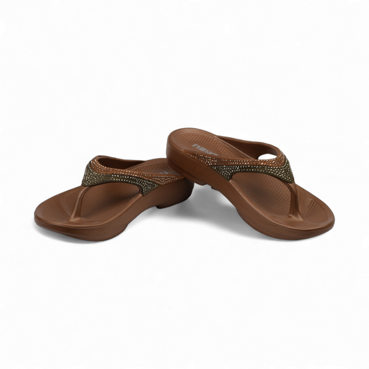NEOZ WOMEN'S FLIP FLOP - SPARKLE BR