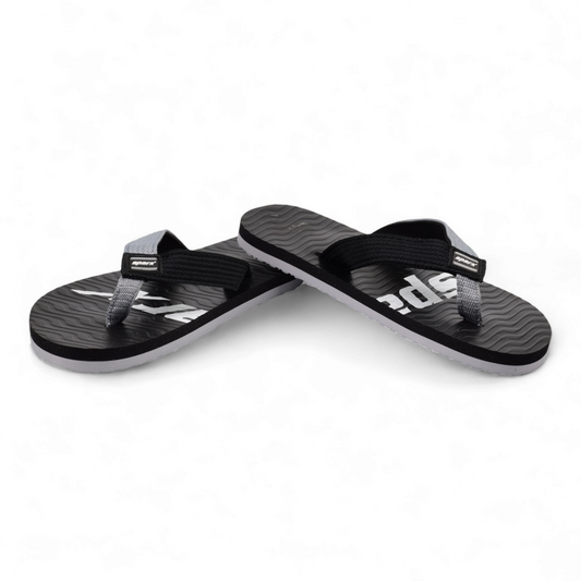 SPARX-MENS FLIP FLOP THONGS- SFU 204 GRY BK