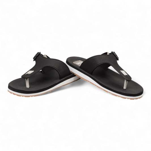 OXER MEN'S SLIPPER/FLIP FLOP - OMEGA 1 BK GRY