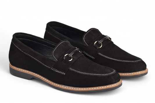 AVERY MEN'S FORMAL MOCCASIN SHOE - OYO 36 M BK