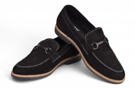 AVERY MEN'S FORMAL MOCCASIN SHOE - OYO 36 M BK