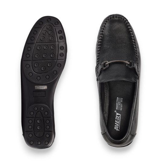 AVERY MEN'S FORMAL LOAFER SHOE - 7950 LO BK