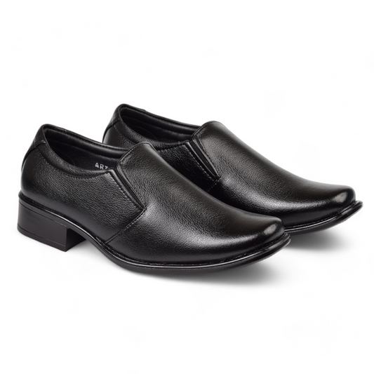 RENZ MENS FORMAL MOCCASIN SHOES - 5010 M BK