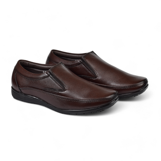 RENZ MENS ORTHOPEDIC -SLIP-ON FORMAL SHOES- UV 102 M BR