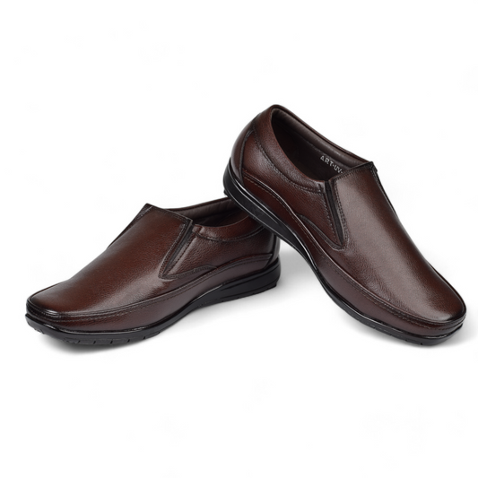 RENZ MENS ORTHOPEDIC -SLIP-ON FORMAL SHOES- UV 102 M BR