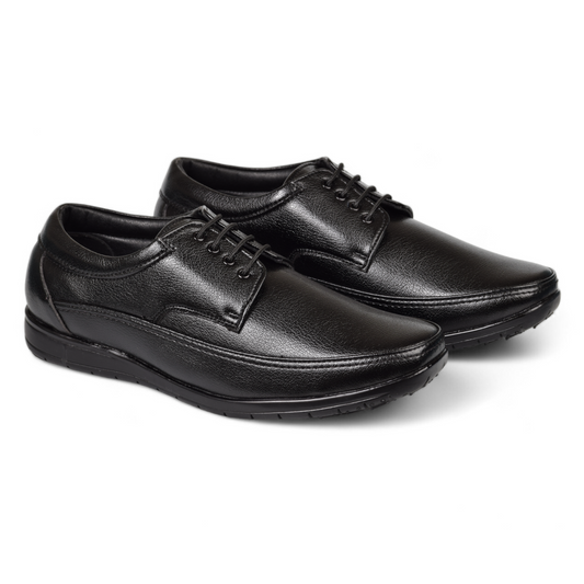RENZ MENS ORTHOPEDIC -DERBY FORMAL SHOES- UV 103 D BK