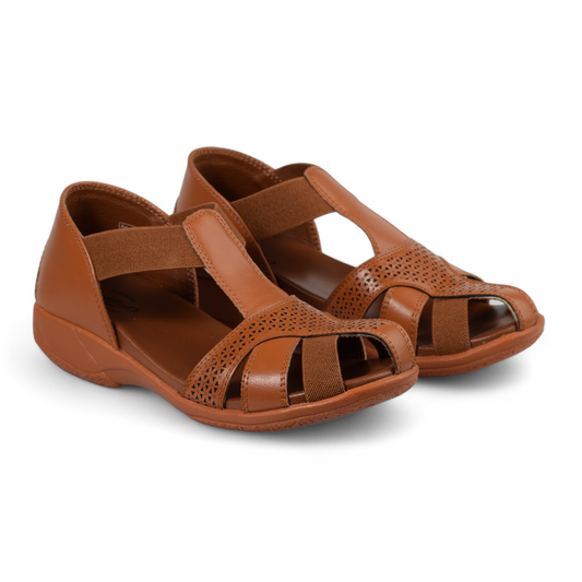 MEDIFEET WOMEN'S ORTHOPEDIC SANDAL - 165 SN TAN