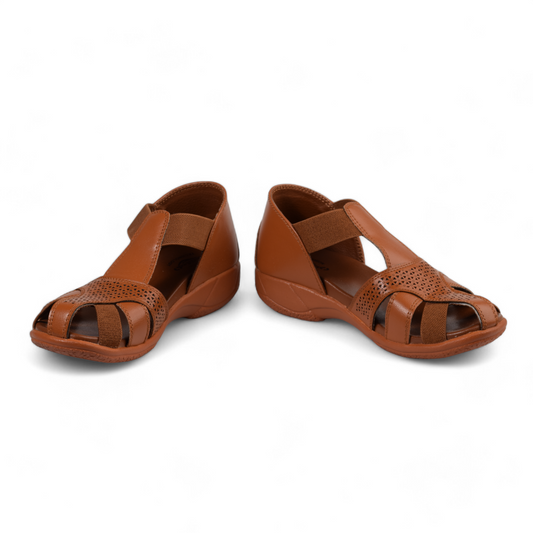 MEDIFEET WOMEN'S ORTHOPEDIC SANDAL - 165 SN TAN