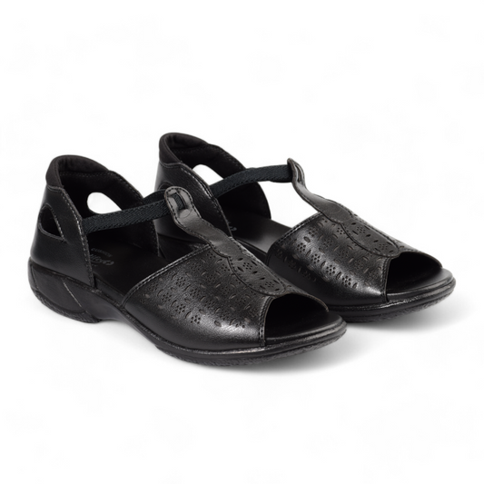 MEDIFEET WOMEN'S ORTHOPEDIC SANDAL - 156 SN BK