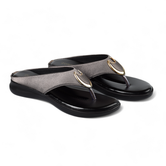 CITY - WOMEN FLAT OFFICE SLIPPER - PL 201 GRY