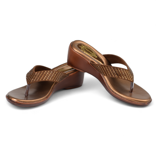 FEETER WOMEN'S WEDGE HEEL SLIPPER - 4821 COP