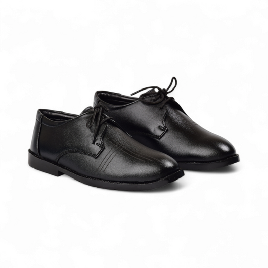 TREE ROOTS - KIDS FORMAL BOAT SHOE - 60 D BK