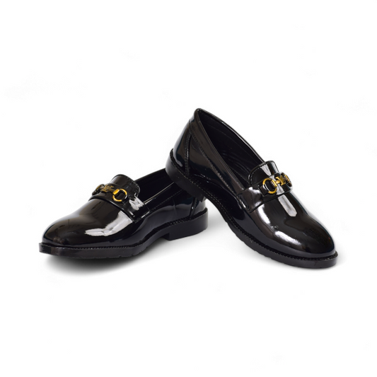 TREE ROOTS - KIDS FORMAL LOAFER - KZ 59 PAT M BK 7X5