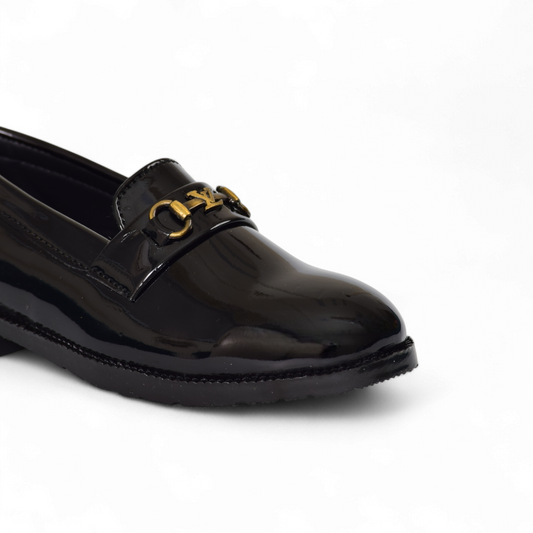 TREE ROOTS - KIDS FORMAL LOAFER - KZ 59 PAT M BK 7X5