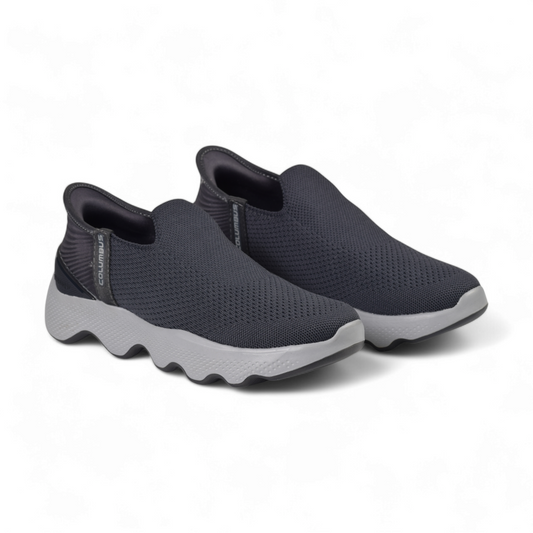 CLB MENS HANDFREE SLIP-ON -ALL DAY WALKING SHOE- D.GREY
