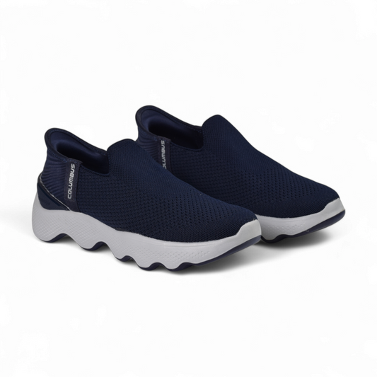 CLB MENS HANDFREE SLIP-ON -ALL DAY WALKING SHOE- NAV
