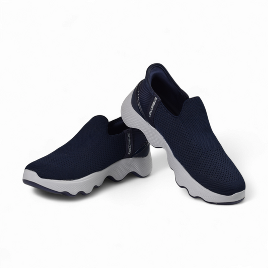 CLB MENS HANDFREE SLIP-ON -ALL DAY WALKING SHOE- NAV
