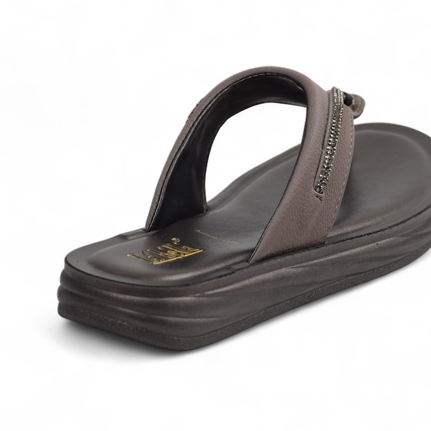 LA BELLA WOMENS PLATFORM HEEL- PADDED V SHAPE SLIPPERS- LV 05 V