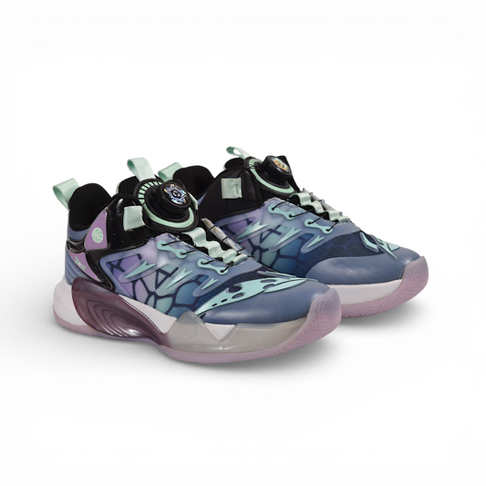 G&D KIDS SNEAKER/SPORTS HIGH TOP  ,DIAL ROTATORY LACE LOCK SHOES LONG SHOES BASKETBALL - BOYS/GIRLS (UNISEX) -BLADE BK