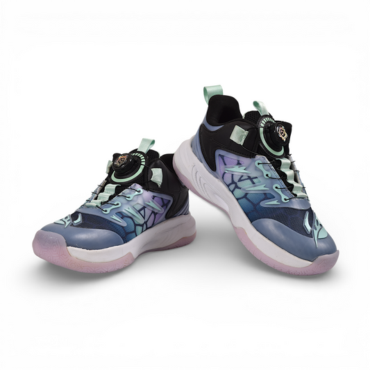 G&D KIDS SNEAKER/SPORTS HIGH TOP  ,DIAL ROTATORY LACE LOCK SHOES LONG SHOES BASKETBALL - BOYS/GIRLS (UNISEX) -BLADE BK