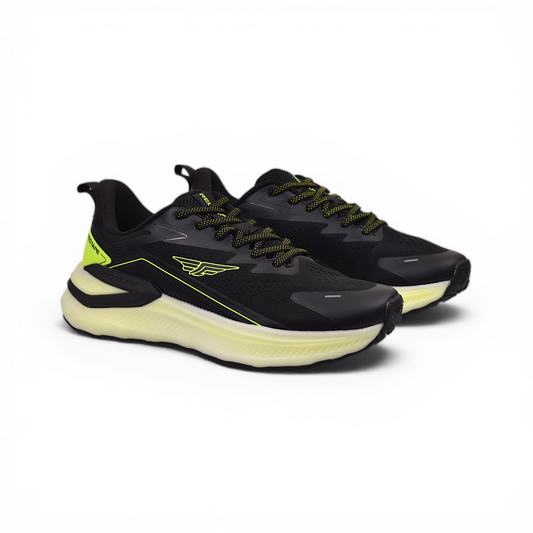 REDTAPE , RSO 4626 MEN’S SPORTS SHOE – BK GRN  (Lightweight | Cushioned Sole | Breathable Upper | High Performance Running Shoes)
