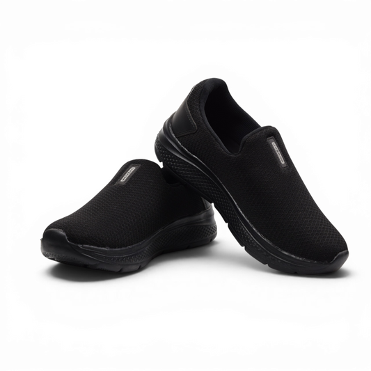 CAMPUS OXYFIT ADVANCE BLACK- MEN'S SPORTS SLIP ON SHOE , WALKING SHOE ANTI-SKID , LIGHT WEIGHT ,  BREATHABLE