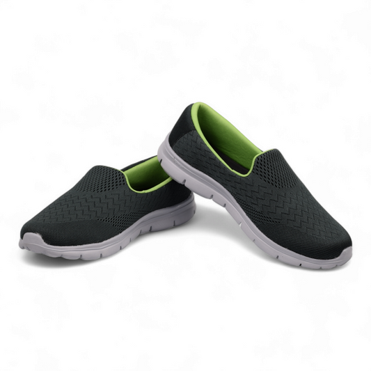 CAMPUS- WOMENS SLIP-ON SPORTS SHOES- CROWN M D.GRY