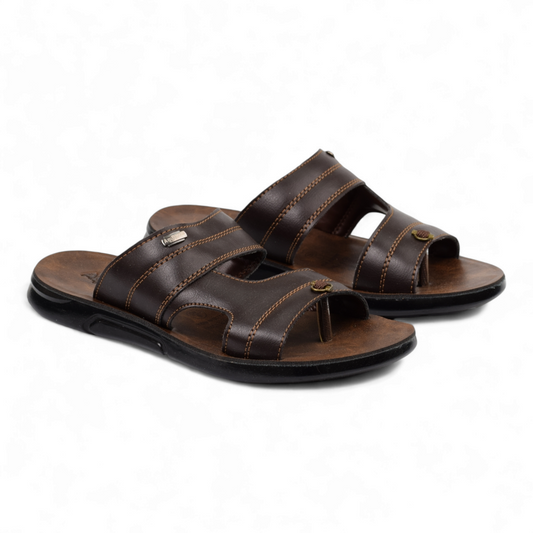 AQUALIGHT MEN'S WATERPROOF OFFICE SLIPPERS - PG 1007 BR