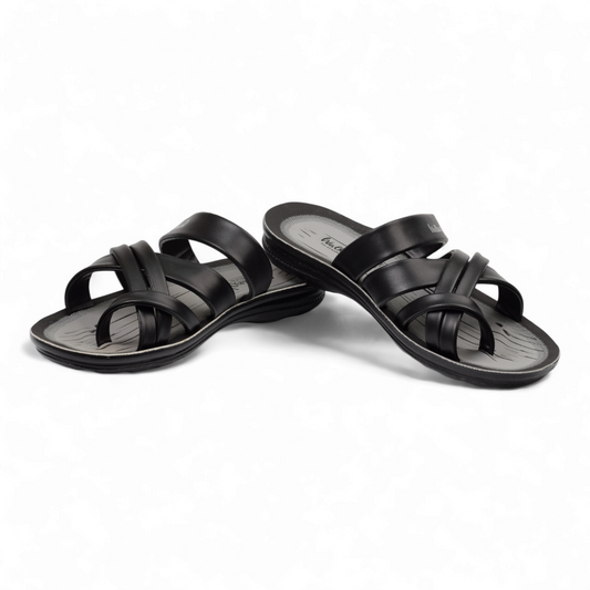 VKC MEN'S OFFICE WATERPROOF SLIPPERS - 5687 BK